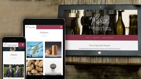 website displayed on various devices