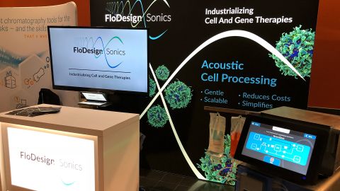 An example of the expo booth for FloDesign