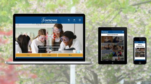 website on a laptop and tablet